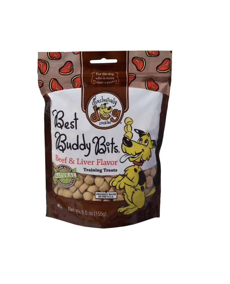 Exclusively Pet Best Buddy Bits Beef and Liver Flavor Dog Treats - Beef & Liver - 5.5 Oz
