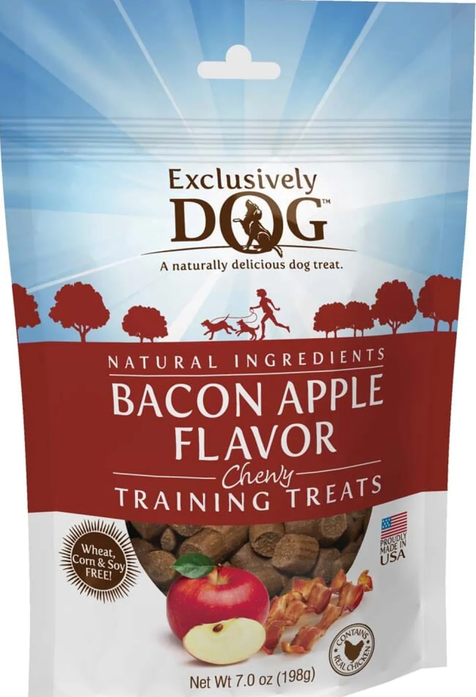 Exclusively Pet Chewy Dog Training Treats - Bacon & Apple - 7 Oz