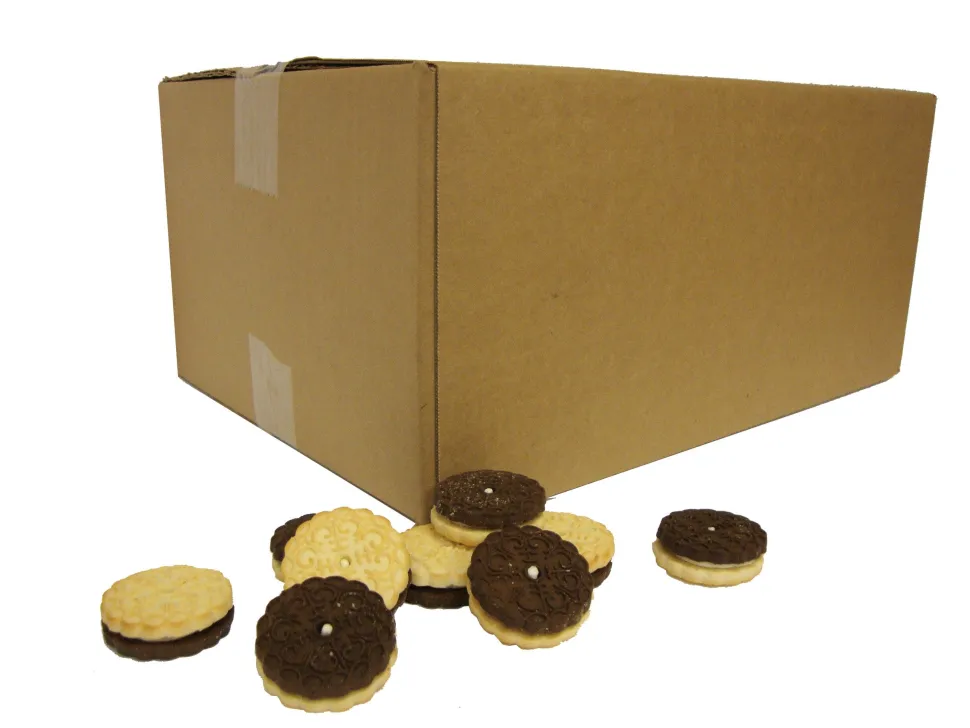 Exclusively Pet Sandwich Cremes Dog Cookies - 14 lb
