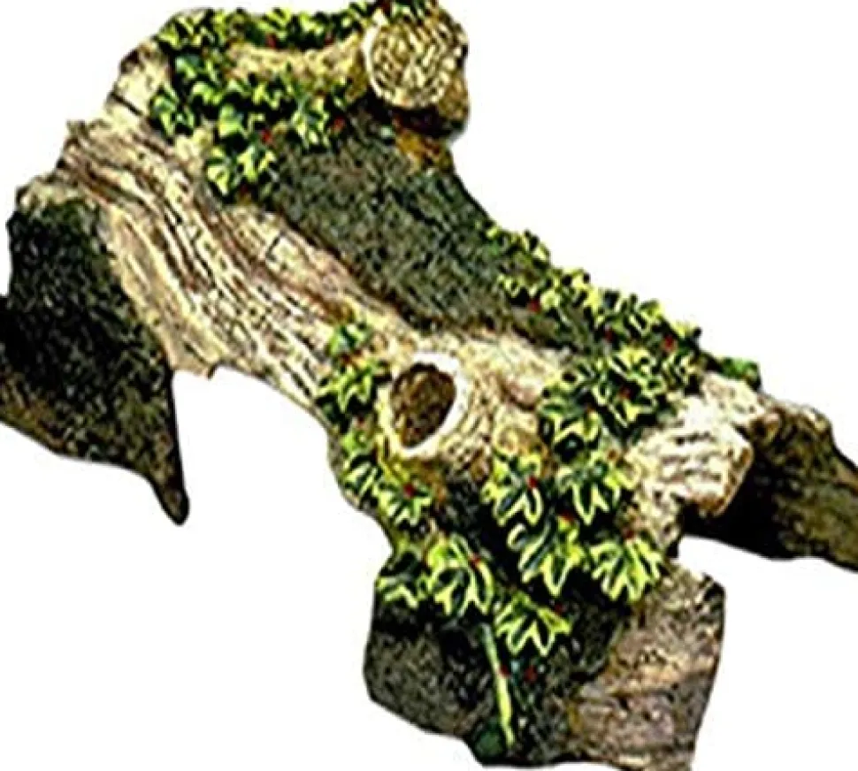 Exotic Environments Bent Log Hide-Away Resin Aquatics Decoration - Small