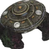 Exotic Environments Crashed Ufo with Cave Resin Aquatics Decoration - Gray