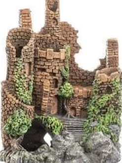Exotic Environments Forgotten Ruins Resin Aquatics Decoration - Brown - Large