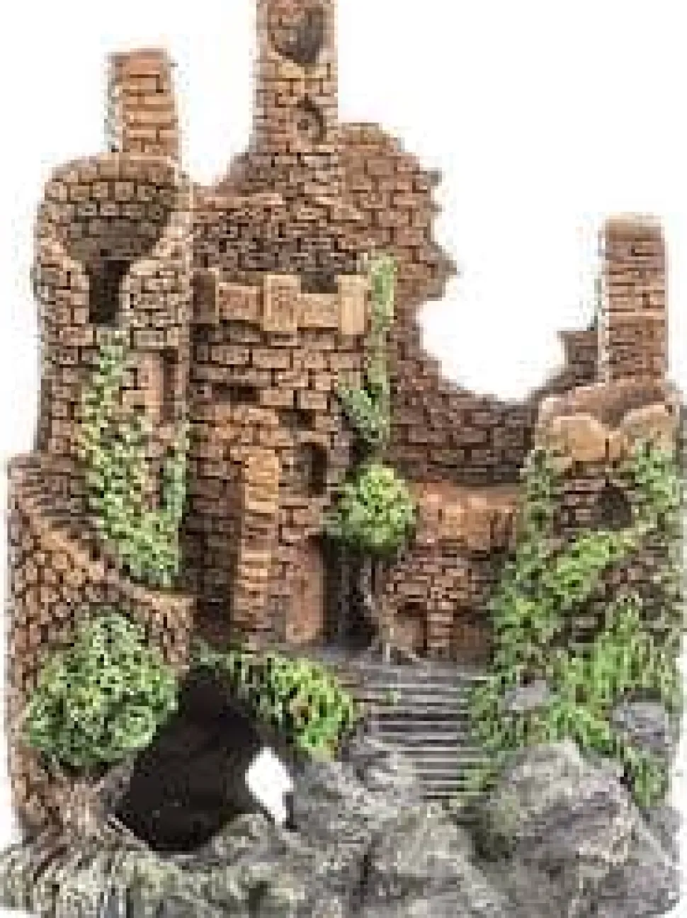 Exotic Environments Forgotten Ruins Resin Aquatics Decoration - Brown - Large