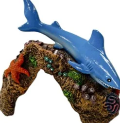 Exotic Environments Great White Shark Resin Aquatics Decoration - Small