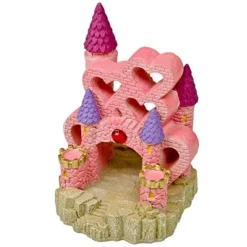 Exotic Environments Heart Castle Resin Aquatics Decoration - Pink - Large