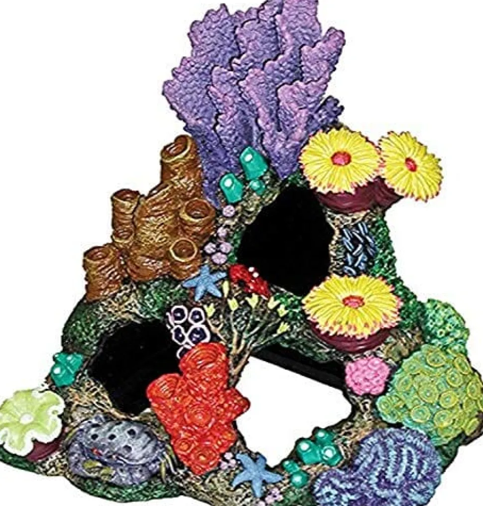 Exotic Environments Indonesian Reef Cavern Resin Aquatics Decoration - Medium