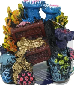 Exotic Environments Lost Treasure Reef Resin Aquatics Decoration - 3 X 2.5 X 2.75 In
