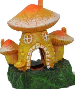 Exotic Environments Mushroom Hut Resin Aquatics Decoration - 3.5 X 2.75 X 3.75 I