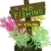 Exotic Environments No Fishing No Kidding Sign Resin Aquatics Decoration - Large