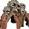 Exotic Environments Skull Mountain Resin Aquatics Decoration - Gray - Medium