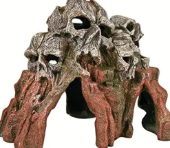 Exotic Environments Skull Mountain Resin Aquatics Decoration - Gray - Medium