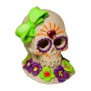 Exotic Environments Sugar Skull Resin Aquatics Decoration - Glow - 3.75 X 3 X 3.75 In