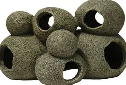 Exotic Environments Swim-Through Stone Pile Resin Aquatics Decoration - Gray - Large