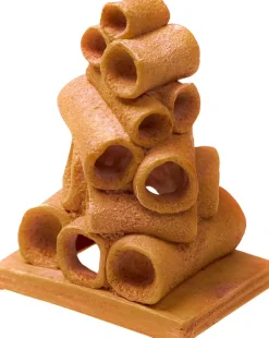 Exotic Environments Terra Cotta Pipe Structure Resin Aquatics Decoration - Beige - Extra Small