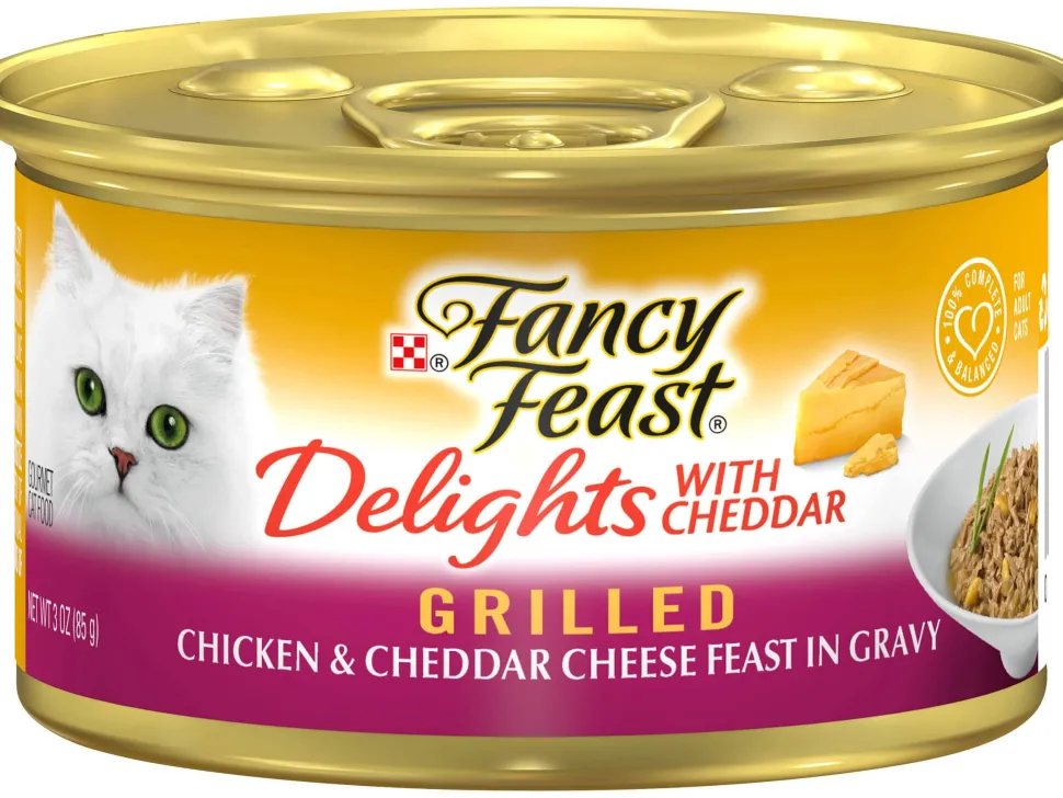 Fancy Feast Delights-Chicken and Cheese Canned Cat Food