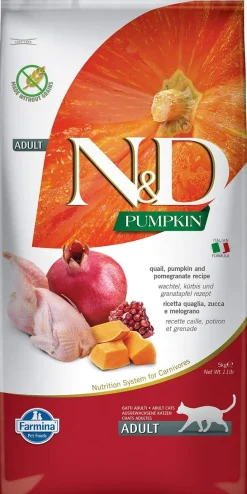 Farmina Grain-Free Pumpkin Quail Dry Cat Food - 11 lb Bag