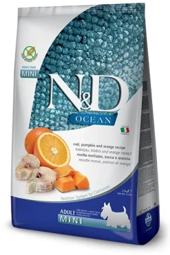 Farmina N&D Grain-Free Ocean Pumpkin Codfish & Cantaloupe Puppy Mini Dry Dog Food - 5.5 lb Bag