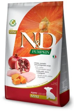Farmina N&D Grain-Free Pumpkin Chicken & Pomegranate Puppy Mini Dry Dog Food - 15.4 lb Bag