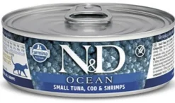 Farmina N&D Ocean Bonito, Cod & Shrimp Canned Cat Food - 2.8 oz - Case of 12