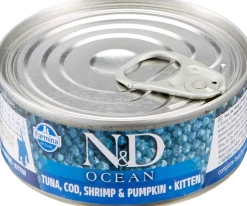 Farmina N&D Ocean Cod, Shrimp & Pumpkin Canned Cat Food - 2.8 oz - Case of 12