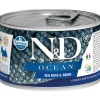 Farmina N&D Ocean Sea Bass & Squid Mini Canned Dog Food - 4.9 oz - Case of 6
