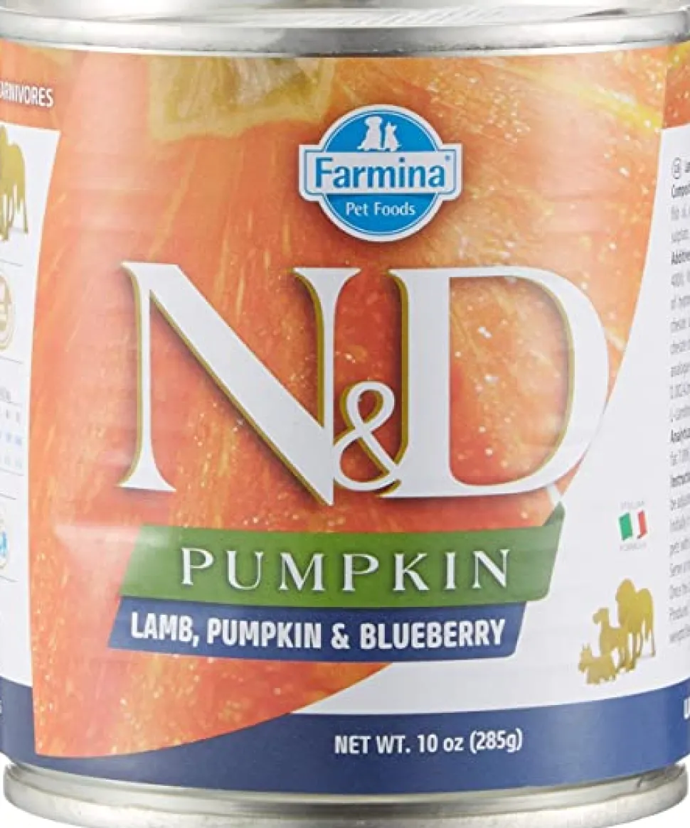 Farmina N&D Pumpkin Lamb, Pumpkin & Blueberry Canned Dog Food - 10 oz - Case of 6