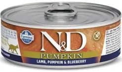 Farmina N&D Pumpkin Lamb, Pumpkin & Blueberry Canned Cat Food - 2.8 oz - Case of 12