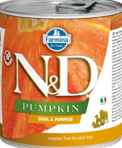 Farmina N&D Pumpkin Quail, Pumpkin & Pomegranate Canned Dog Food - 10 oz - Case of 6