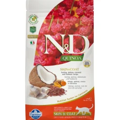 Farmina N&D Quinoa Skin & Coat Herring Adult Dry Cat Food - 11 lb Bag