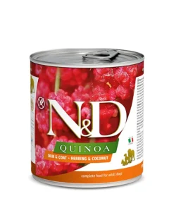 Farmina N&D Quinoa Skin & Coat Herring & Coconut Canned Dog Food - 10 oz - Case of 6