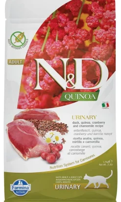 Farmina N&D Quinoa Urinary Duck Dry Cat Food - 3.3 lb Bag