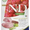 Farmina N&D Quinoa Weight Management Lamb Dry Cat Food - 3.3 lb Bag