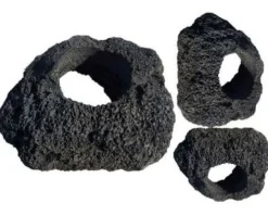 Feller Stone Black Lava Rock Cave - Large