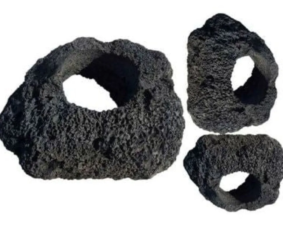 Feller Stone Black Lava Rock Cave - Large