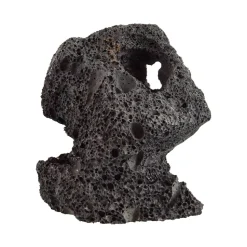 Feller Stone Black Volcano Rock Planter