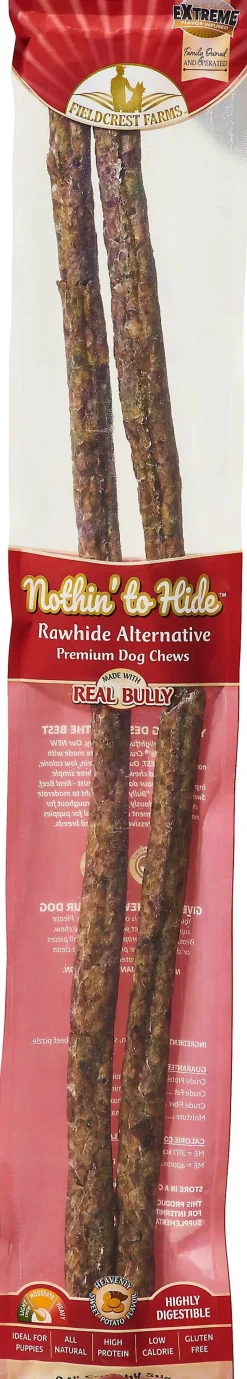 Fieldcrest Farms Nothin' To Hide Crunchy Stix Natural Dog Chews - Sweet Potato - 24In - 2Pk
