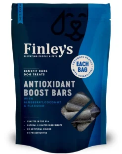Finley's Anti-oxidant Boost Bars with Blueberry Coconut and Flaxseeds Soft Dog Chew Bars - 6 Oz