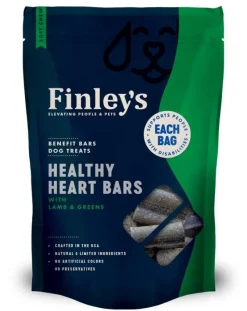 Finley's Happy Heart Bars with Lamb and Green Vegetables Soft Dog Chew Bars - 6 Oz