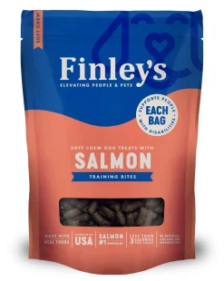 Finley's Trainer Bites Salmon Soft Chew Dog Training Treats - 6 Oz