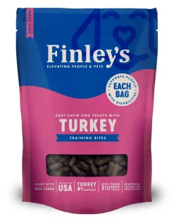Finley's Trainer Bites Turkey Soft Chew Dog Training Treats - 6 Oz