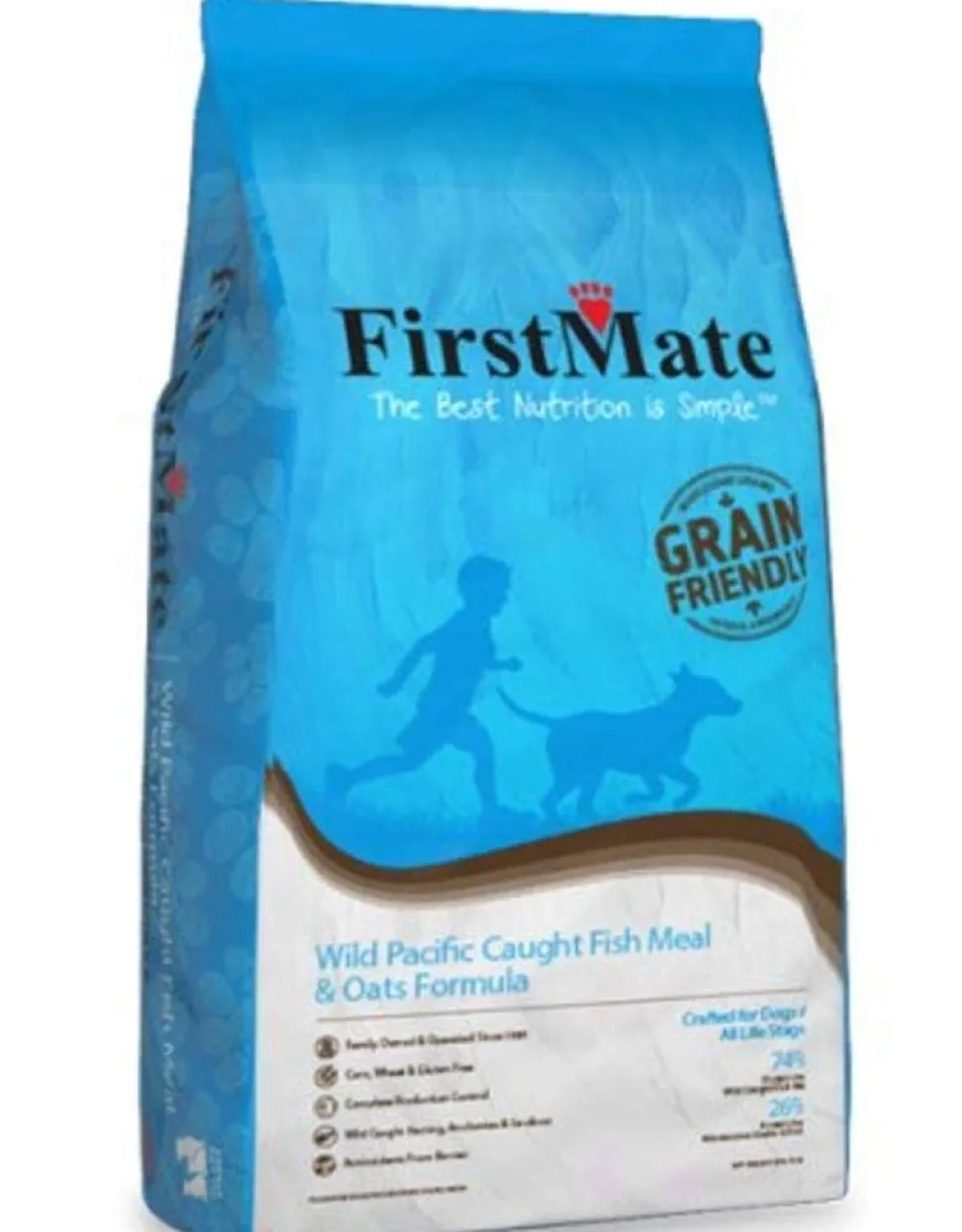 Firstmate Grain Friendly Wild Pacific Caught Fish and Oats Dry Dog Food - 25 Lbs