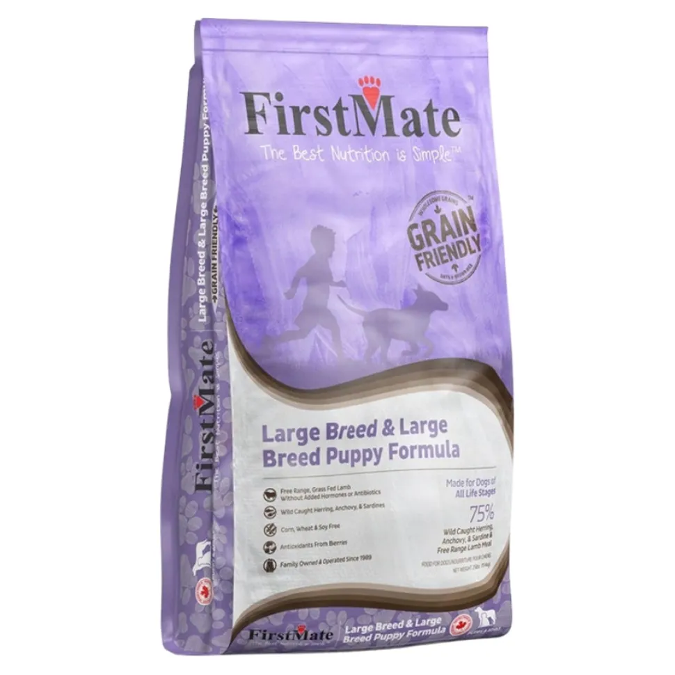 FirstMate Grain-Friendly Large-Breed Adult Puppy Seafood Formula Dry Dog Food - 25 Lbs