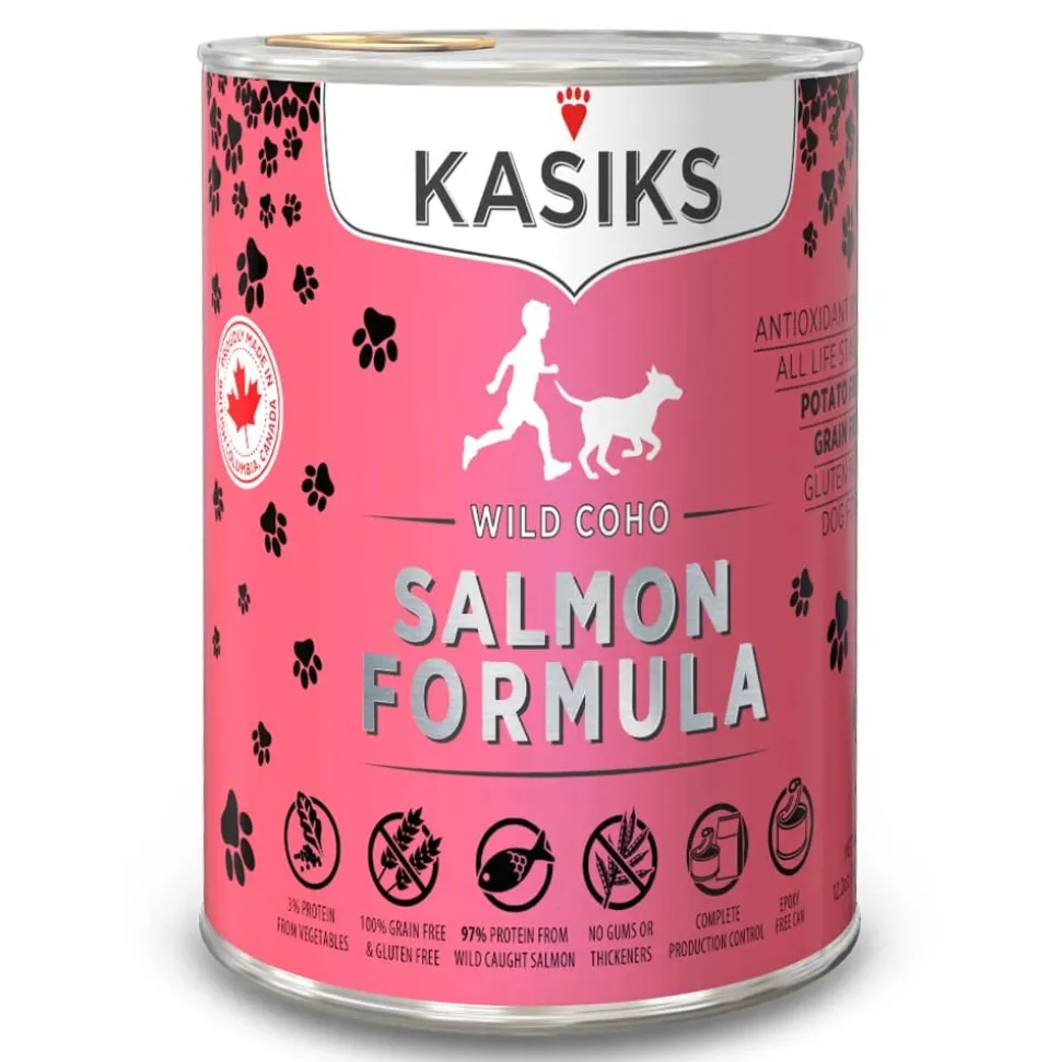 Firstmate Kasiks Grain-Free Dog Wild Salmon Canned Dog Food - 12.2 Oz - Case of 12