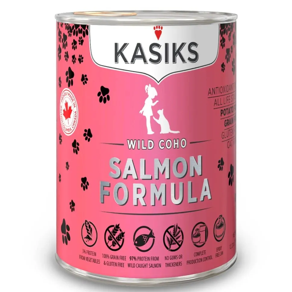 Firstmate Kasiks Grain-Free Wild Salmon Canned Cat Food - 12.2 Oz - Case of 12