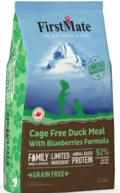FirstMate Limited Ingredient Diet Grain-Free Duck Blueberry Dry Cat Food - 10 Lbs