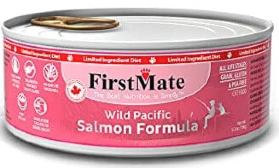 Firstmate Limited Ingredient Diet Wild Salmon Canned Cat Food - 5.5 Oz - Case of 24