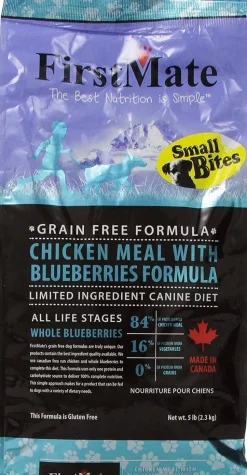 FirstMate Limited Ingredient Diet Grain-Free Small Bites Chicken Dry Dog Food - 5 Lbs