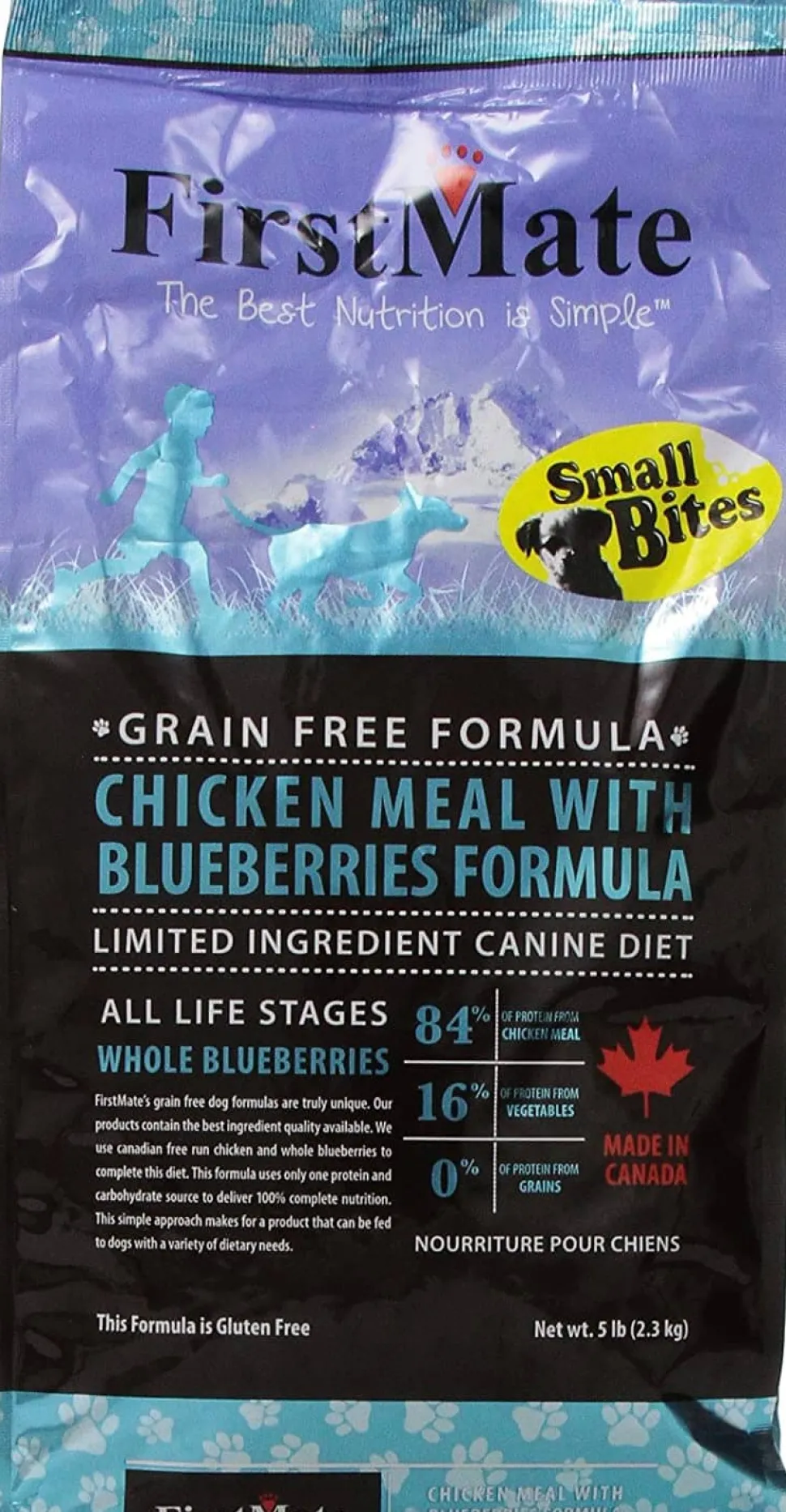 FirstMate Limited Ingredient Diet Grain-Free Small Bites Chicken Dry Dog Food - 5 Lbs