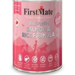 FirstMate Salmon and Rice Canned Dog Food - 12.2 Oz - Case of 12