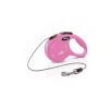 Flexi Classic Tape Rectractable Dog Leash - 55 Lbs - Pink - Medium - 16 Feet